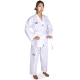 Nouveau Dobok col blanc, tissu robuste & résistant.