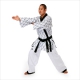 KIMONO HAPKIDO BLANC A BRODERIE RHOMBE