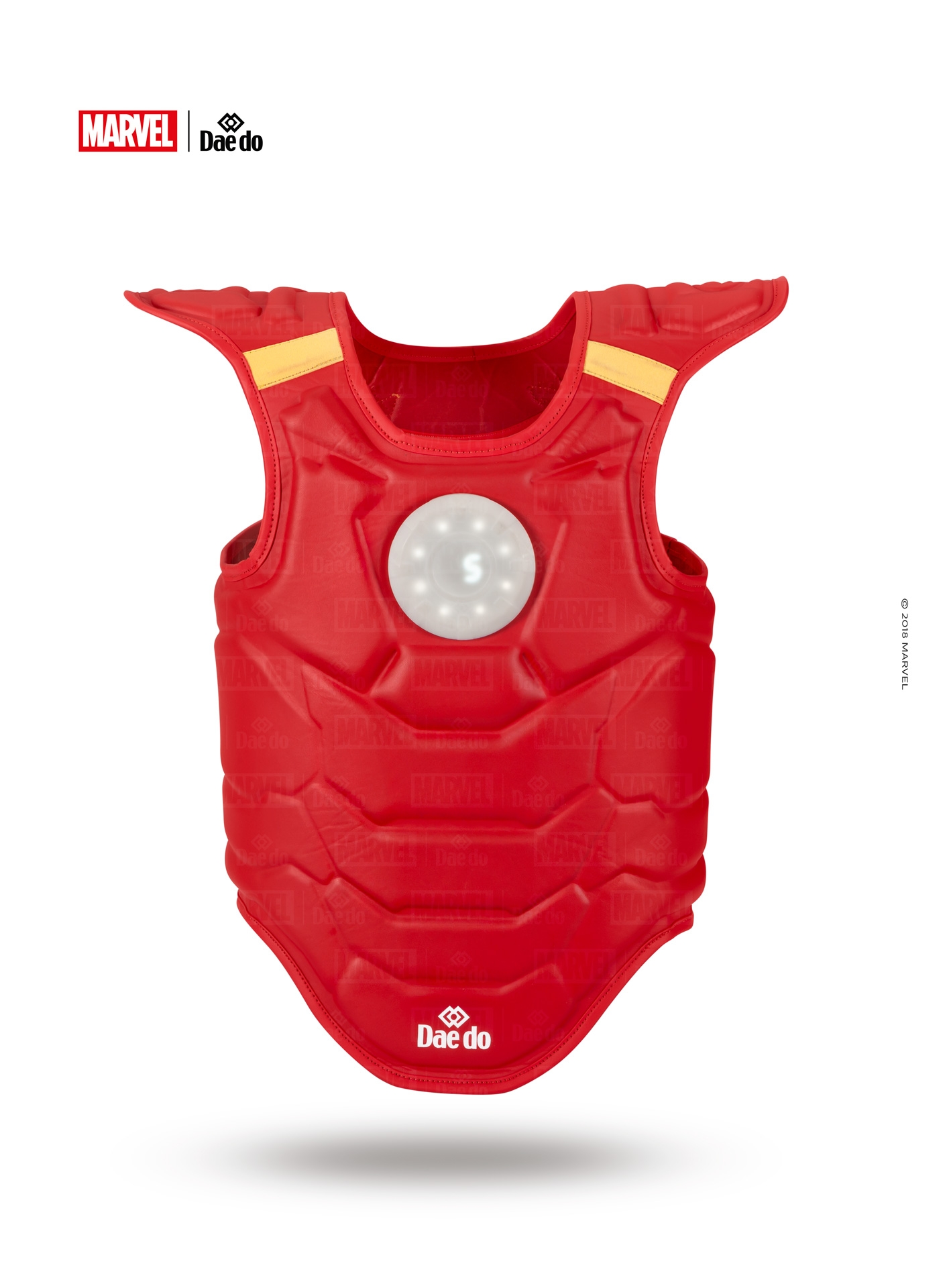 Plastron lectronique "Iron Man" Rouge - SARL AJI SPORT